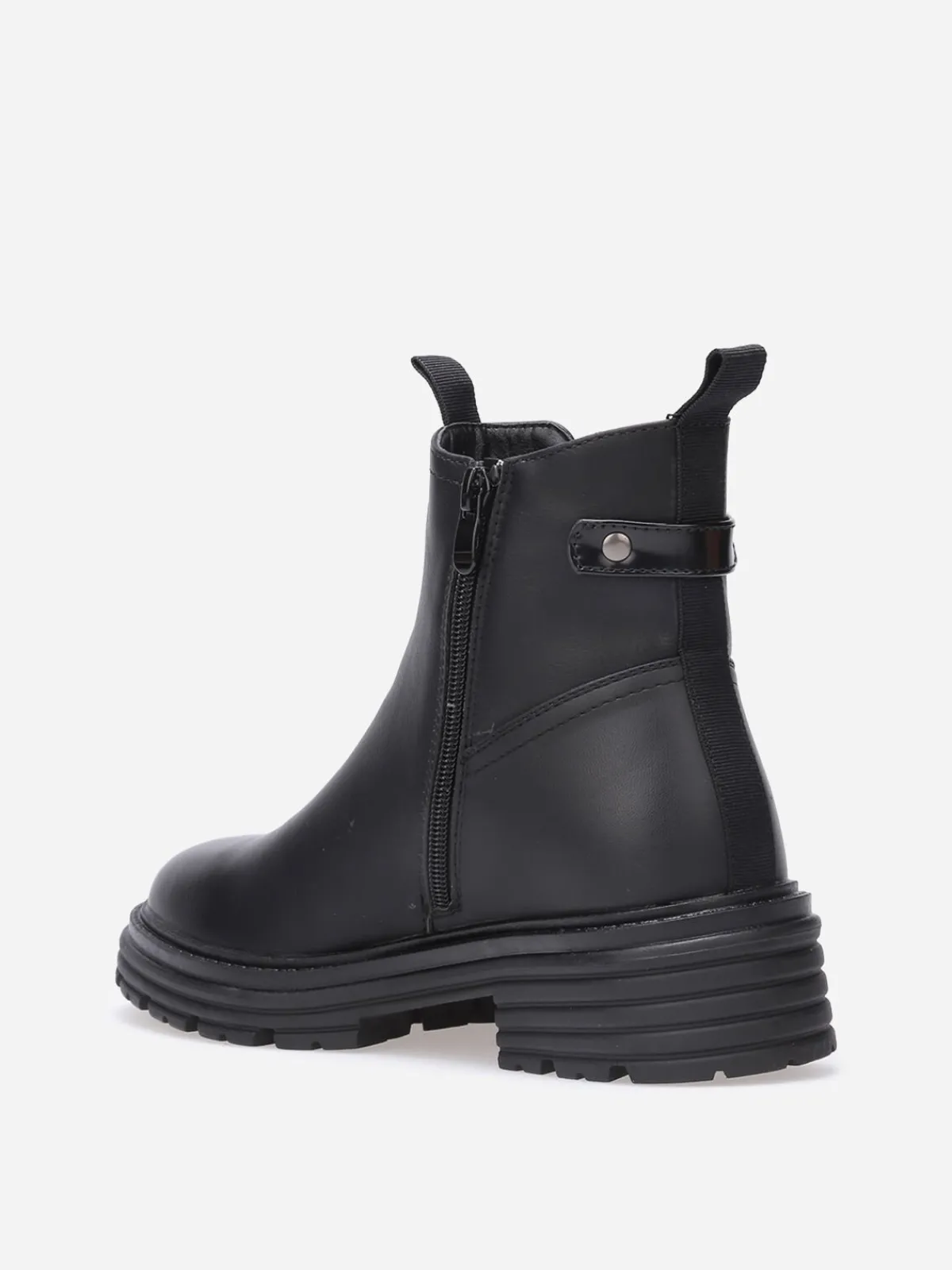 Best La Modeuse Chelsea multi-matières crantées Noir