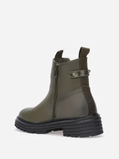La Modeuse Chelsea multi-matières crantées Kaki