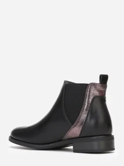 Sale La Modeuse Chelsea plates à détail scintillant Noir