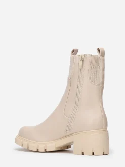 Clearance La Modeuse Chelsea stretchy à talon cranté Beige