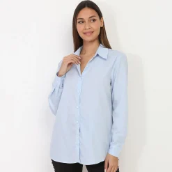 Outlet La Modeuse Chemise classique BleuClair
