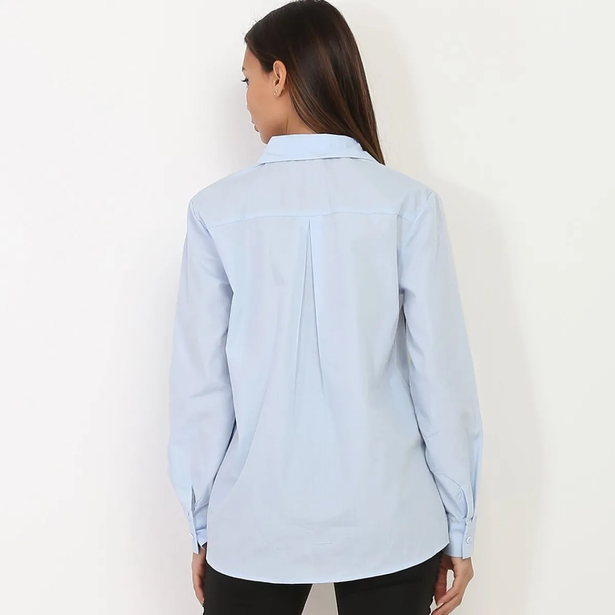 Outlet La Modeuse Chemise classique BleuClair