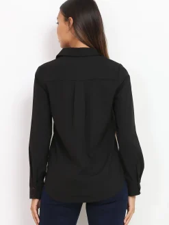 Online La Modeuse Chemise fluide Noir