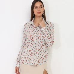Sale La Modeuse Chemise fluide à fleurs Vertclair