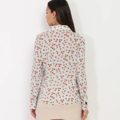 Sale La Modeuse Chemise fluide à fleurs Vertclair