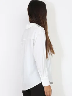 La Modeuse Chemise fluide et légère classique Blanc