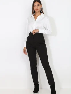 La Modeuse Chemise fluide et légère classique Blanc