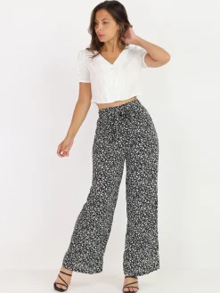 Online La Modeuse Chemisier cropped style lin Blanc