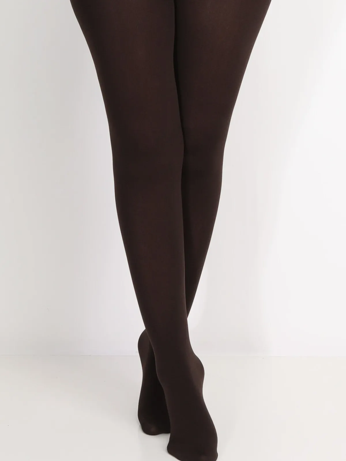 Online La Modeuse Collants polaires opaques Marron