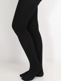 Clearance La Modeuse Collants polaires opaques Noir