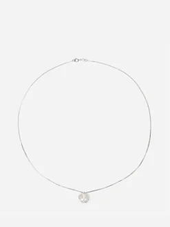 La Modeuse Collier fin à pendentif perle Argenté