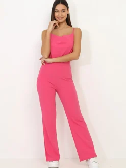 Clearance La Modeuse Combinaison à col bénitier Fuchsia