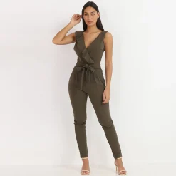 La Modeuse Combinaison à volants Kaki