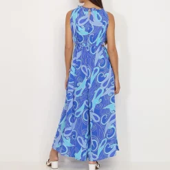 Best La Modeuse Combinaison cut out à motif cachemire Bleu