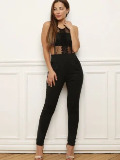 Best La Modeuse Combinaison effet bandeau Noir