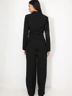 Best La Modeuse Combinaison style ensemble costume Noir