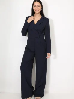 Clearance La Modeuse Combinaison style ensemble costume BleuMarine