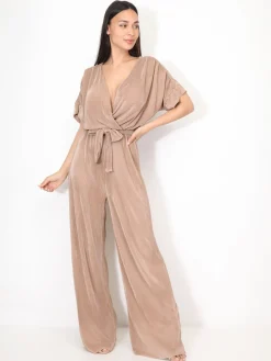 Clearance La Modeuse Combinaison évasée et plissée Dorérose