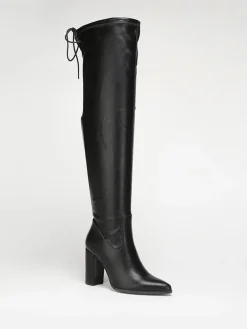 Hot La Modeuse Cuissardes  à bout pointu Noir