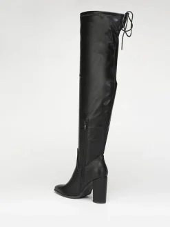 Hot La Modeuse Cuissardes  à bout pointu Noir