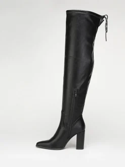 Hot La Modeuse Cuissardes  à bout pointu Noir