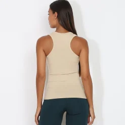 Hot La Modeuse Débardeur moulant et extensible Beige