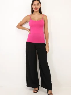 Hot La Modeuse Débardeur uni Fuchsia
