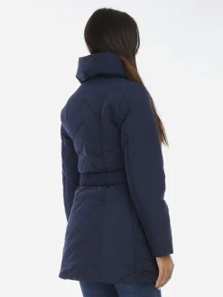 La Modeuse Doudoune à col enveloppant Bleu