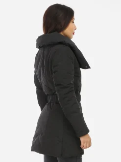 La Modeuse Doudoune à col enveloppant Noir