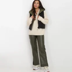 Clearance La Modeuse Doudoune sans manches réversible Kaki