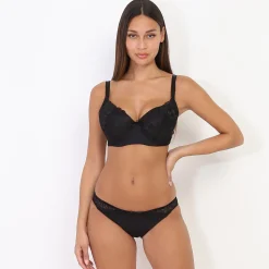 La Modeuse Ensemble lingerie soutien-gorge ampliforme Noir