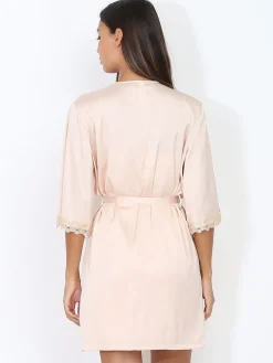Hot La Modeuse Ensemble nuisette et kimono à dentelle Dorérose