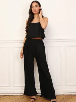 New La Modeuse Ensemble plissés et ample Noir