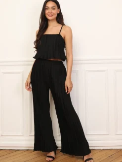 New La Modeuse Ensemble plissés et ample Noir