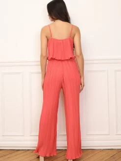 Best La Modeuse Ensemble plissés et ample Orange