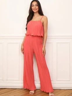 Best La Modeuse Ensemble plissés et ample Orange
