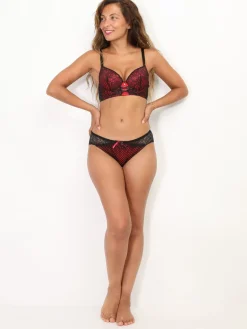 Online La Modeuse Ensemble Push-Up à dentelle contrastante