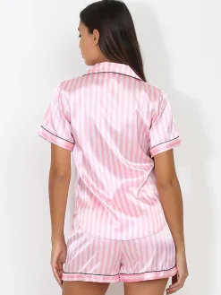 La Modeuse Ensemble pyjama à rayures Rose