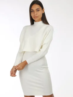 La Modeuse Ensemble robe et pull Blanc