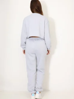 La Modeuse Ensemble sweat imprimé et jogging Gris