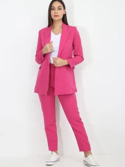 Online La Modeuse Ensemble tailleur droit Fuchsia