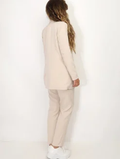 New La Modeuse Ensemble tailleur droit Beige