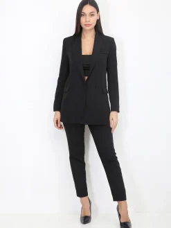 Discount La Modeuse Ensemble tailleur droit Noir