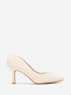 Best La Modeuse Escarpins à bout pointu et talon fin en suédine Beige