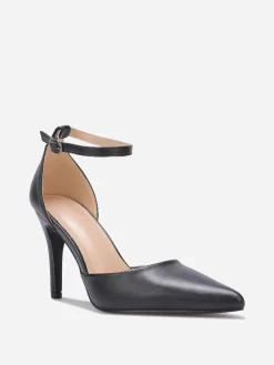 Online La Modeuse Escarpins à bout pointu et bride cheville Noir