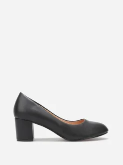 Clearance La Modeuse Escarpins à bout rond grandes tailles Noir