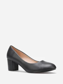 Clearance La Modeuse Escarpins à bout rond grandes tailles Noir