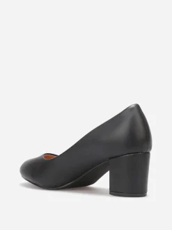 Clearance La Modeuse Escarpins à bout rond grandes tailles Noir