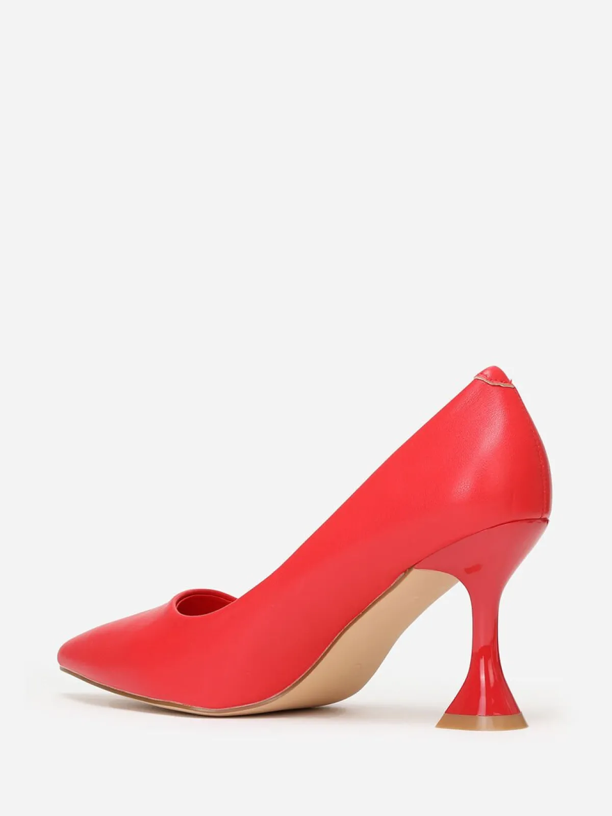 New La Modeuse Escarpins à talon bobine verni Rouge