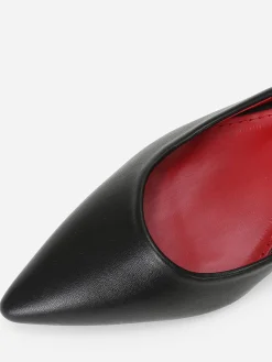 Sale La Modeuse Escarpins  à talon large et carré Noir